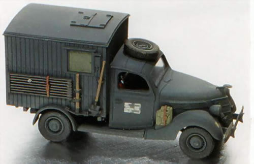 Wespe P48032 - FORD V8 SPECIAL RADIO SHELTER- PAINTED