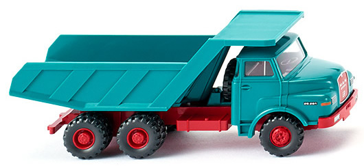 Wiking 67104 - MAN Dump Truck blue/red