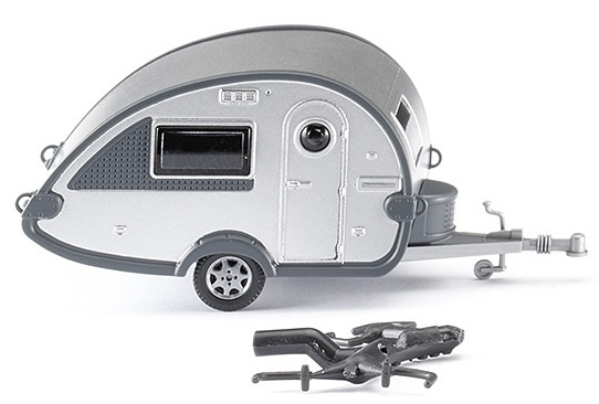 Wiking 9239 - Mobile Home Trailer gray