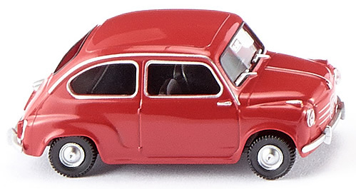 Wiking 9904 - Fiat 600 Hard Top Red