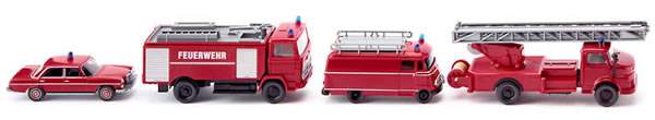 Wiking 99088 - Fire Service Set 4/